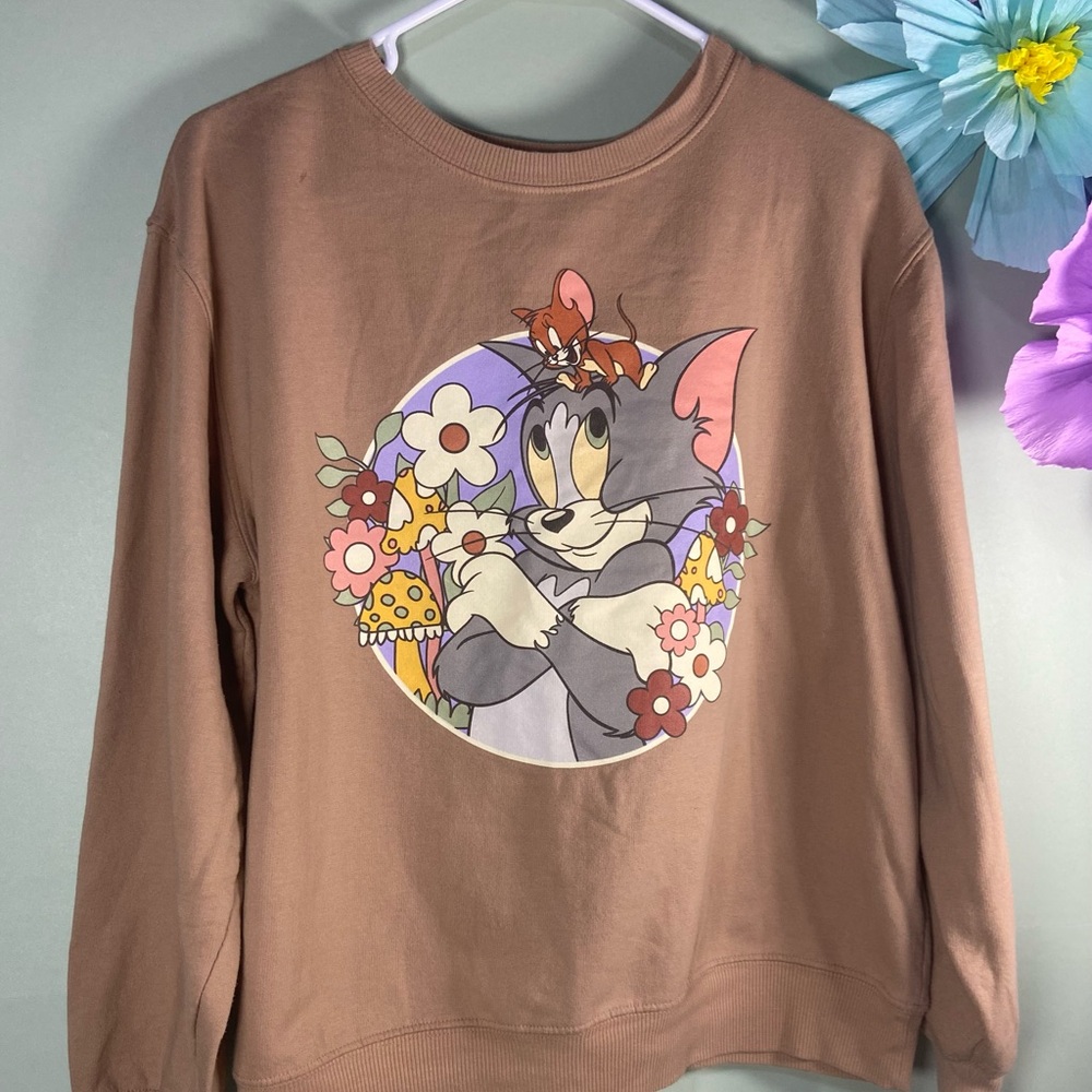 Charming Brown Graphic Sweater